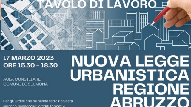 Nuova legge urbanistica Regione Abruzzo